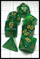 Dice : Dice - Dice Sets - QMay Green Glitter with Yellow Numerals - Amazon 2023